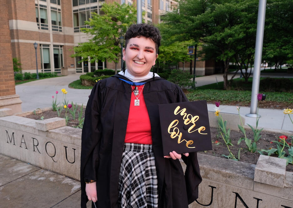 Bre graduating from Marquette University