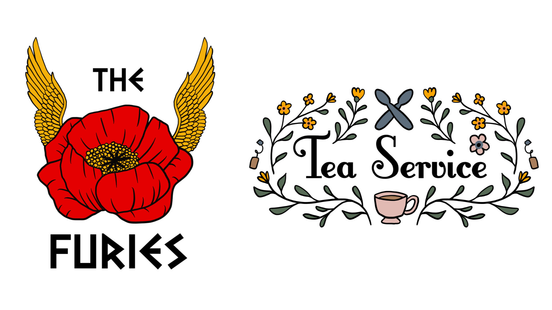 The Furies & Tea Service Logos